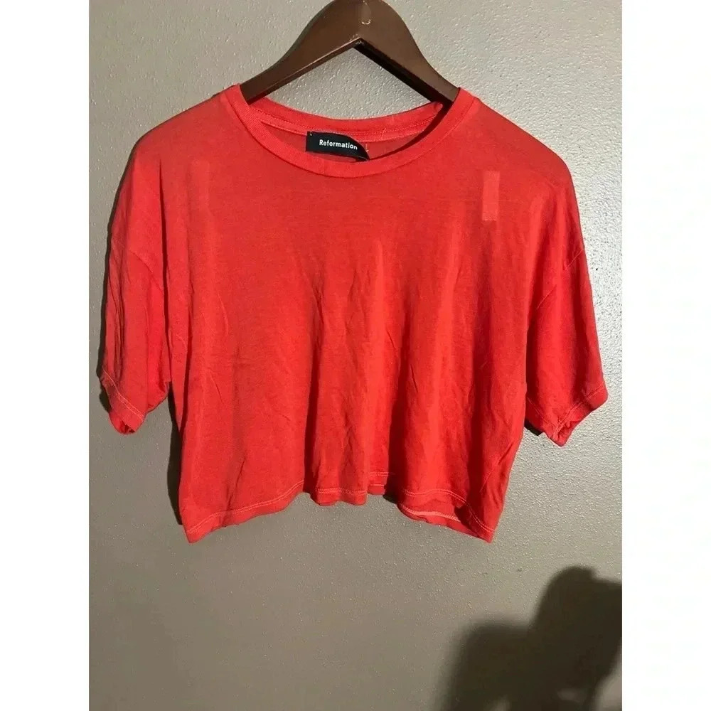 Women's Red Crop Top